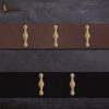 Medieval Pure Solid Brass Leather Mounts Set of 5