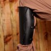 Fantasy Leather Greaves Handcrafted Genuine Leathercraft