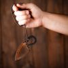 Hand Forged Iron Viking Knife with Genuine Leather Sheath