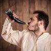 Blowing Horn / pibole / Hunting Call Genuine Ox Horn with Brass Mouthpiece
