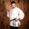 Medieval Sword Hanging Paired Belts Crafted from Genuine Leather