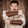Medieval Handcrafted Genuine Leather Bracers
