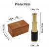 Mini Pure Brass Telescope with Small Wooden Chest Box