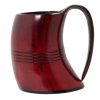 Viking Crimson Horn Tankard Beer Mug Handcrafted Genuine Ox Horn