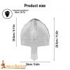 Medieval Norman Nasal Steel Helmet with Leather Liner