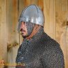 Medieval Norman Nasal Steel Helmet with Leather Liner