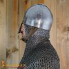 Medieval Norman Nasal Steel Helmet with Leather Liner
