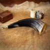 Viking Blowing Horn with Solid Brass Mouthpiece