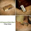 US Engraved World War II D Day Clicker Pure Brass and Steel Reenactment Gear