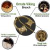 Viking Penannular Brooch Pure Solid Brass Functional Cloak Clasp