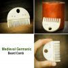 Medieval Germanic Beard Comb Handcrafted Genuine Bone Accessory