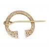 Celtic Pure Brass Fibula / Cloak Pin