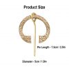 Celtic Pure Brass Fibula / Cloak Pin