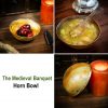 The Viking Banquet Horn Bowl with Pure Brass Rim Genuine Horn Accessory