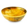 The Viking Banquet Horn Bowl with Pure Brass Rim Genuine Horn Accessory