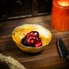 The Viking Banquet Horn Bowl with Pure Brass Rim Genuine Horn Accessory