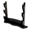 Three Tier Handcrafted Wooden Sword and Axe Stand
