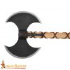 Viking Double Edged Axe with Carbon Steel Head