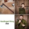 Hand Forged Viking Axe with Carbon Steel Head