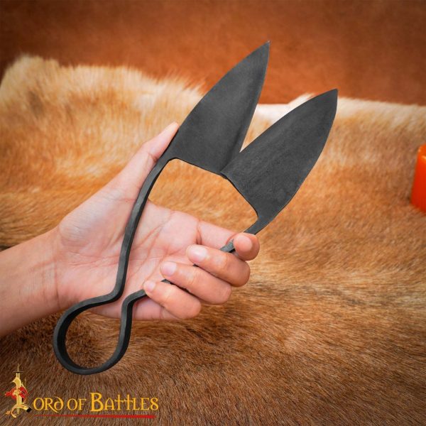 Early Medieval Hand Forged Iron Scissors Fully Functional Accessory