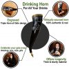 Triple Horns of Odin Drinking Horn With Brass Fittings Real Ox Horn