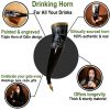 Triple Horns of Odin Drinking Horn With Brass Fittings Real Ox Horn