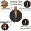 Viking Shield Knot Drinking Horn Handcrafted Genuine Ox Horn