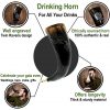 Medieval Odin's Ravens Drinking Horn with Pure Brass Fittings Genuine Ox Horn