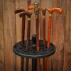 Walking Cane Display Stand Handcrafted Genuine Hardwood