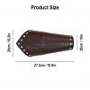Leather Medieval Fantasy Bracers with The Holy Cross Symbol
