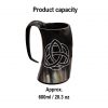 Medieval Viking Horn Tankard Beer Mug Handcrafted Genuine Ox Horn