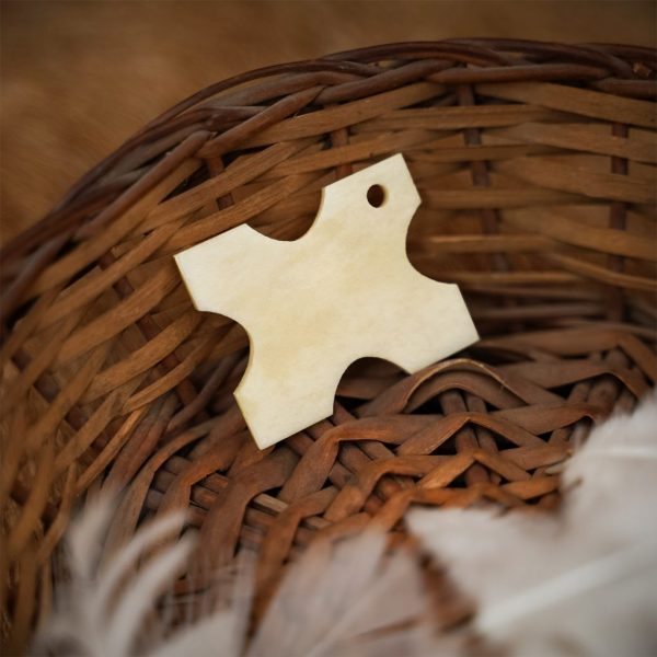 Viking Thread Winder / Weaving Tablet Handcrafted Genuine Bone Inspired by Birka Finds