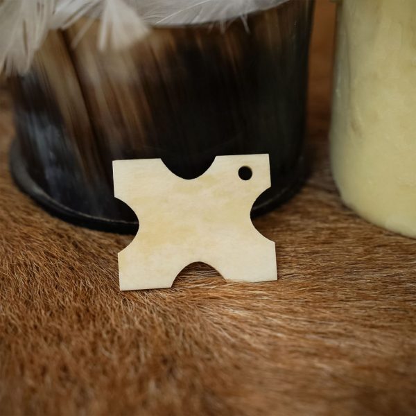 Viking Thread Winder / Weaving Tablet Handcrafted Genuine Bone Inspired by Birka Finds