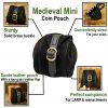 Medieval Mini Coin Pouch Handcrafted from Genuine Leather
