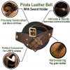 Pirate Genuine Leather Belt with Sword Holder