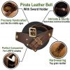 Pirate Genuine Leather Belt with Sword Holder