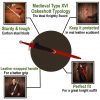 Late Medieval Sword with Red Scabbard Functional
