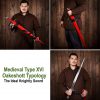 Late Medieval Sword with Red Scabbard Functional