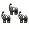 Antique Brass Small Hasp Latch Set of 3