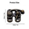 Antique Brass Small Hasp Latch Set of 3