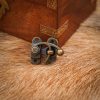 Antique Brass Small Hasp Latch Set of 3