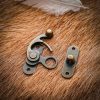Antique Brass Large Hasp Latch Set of 3