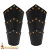 Medieval Fantasy Faux Leather Bracers