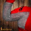Round Ring Chainmail Paired Voiders, Riveted, 8 mm 18 gauge, Natural