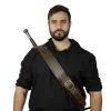 Medieval Back Hanger Baldric Genuine Leather Sword Sheath