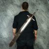 Medieval Back Hanger Baldric Genuine Leather Sword Sheath