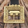 Medieval Eric of Pomerania Leather Belt with Pure Brass Details
