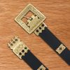 Medieval Eric of Pomerania Leather Belt with Pure Brass Details