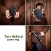 Medieval Angled Sword and Dagger Frog Genuine Leathercraft