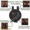 Medieval Leather Sword Frog with Adjustable Holder